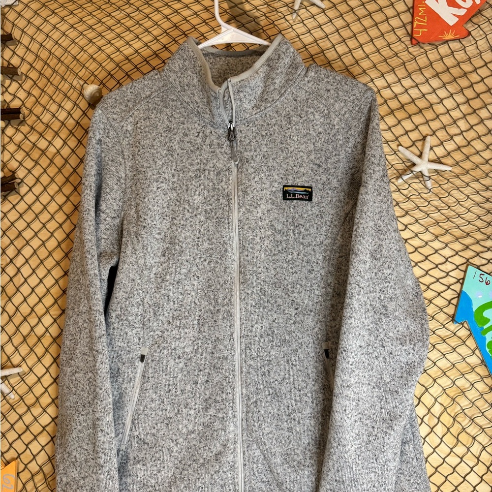 L.L. Bean Gray Knit Jacket